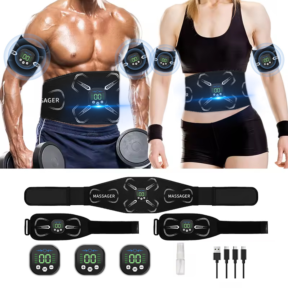 Home Gym Dumbbells - EMS Muscle Stimulator Abdominal Trainer Abs