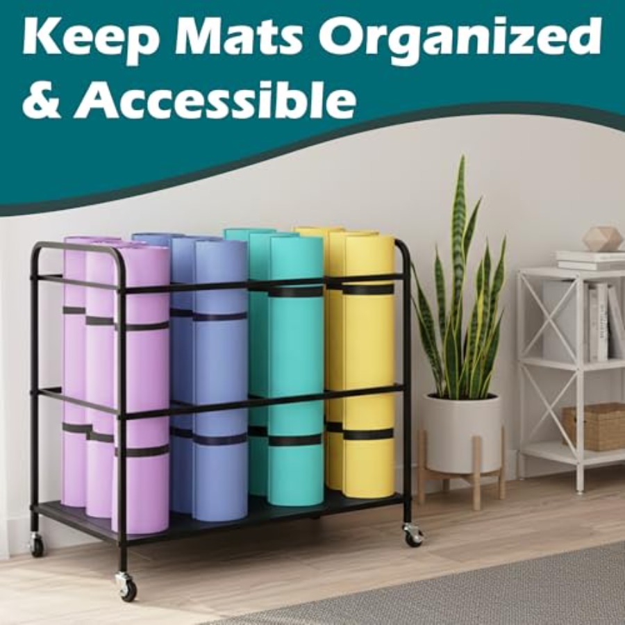 Yoga Mat Rack Storage Basket w – Home Gym All In One Bewertung und Preis