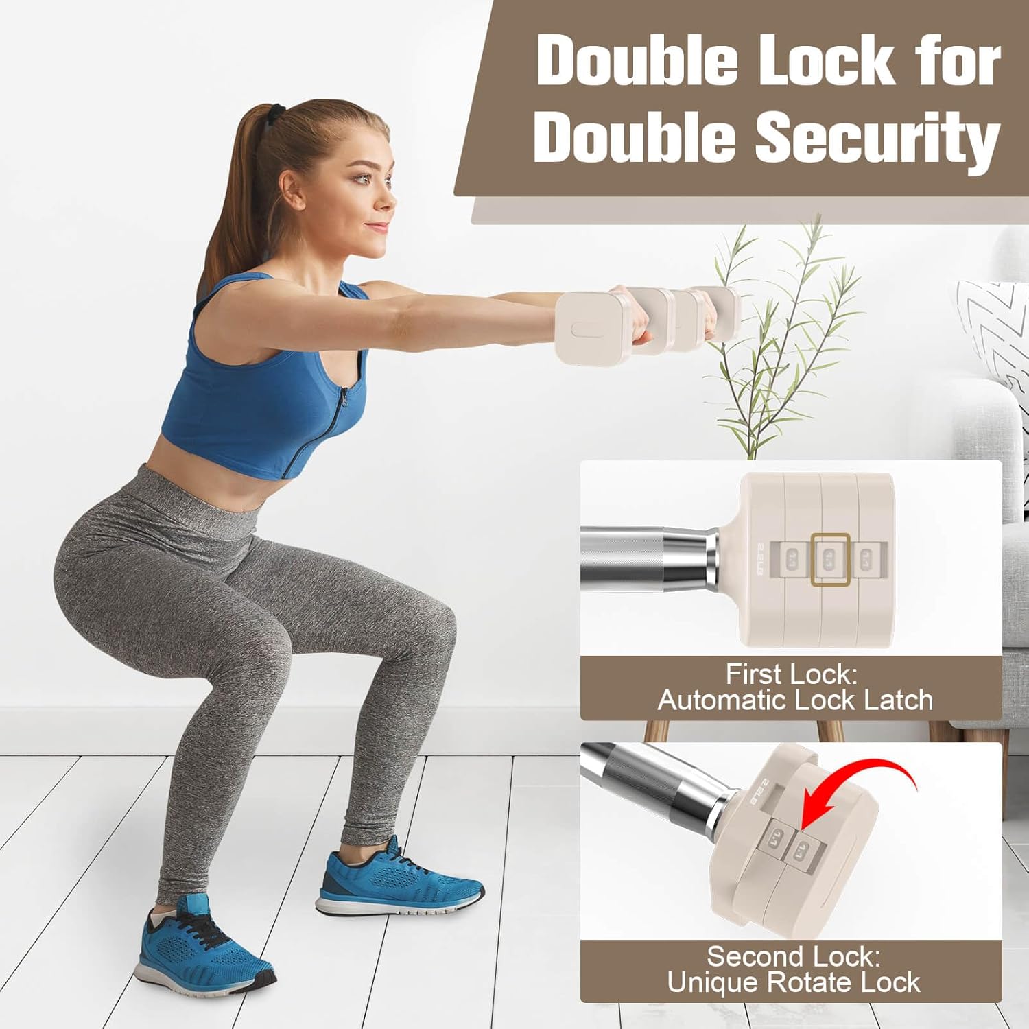 Adjustable Dumbbells Set, 22LB – Home Gym Dumbbells Bewertung und Preis