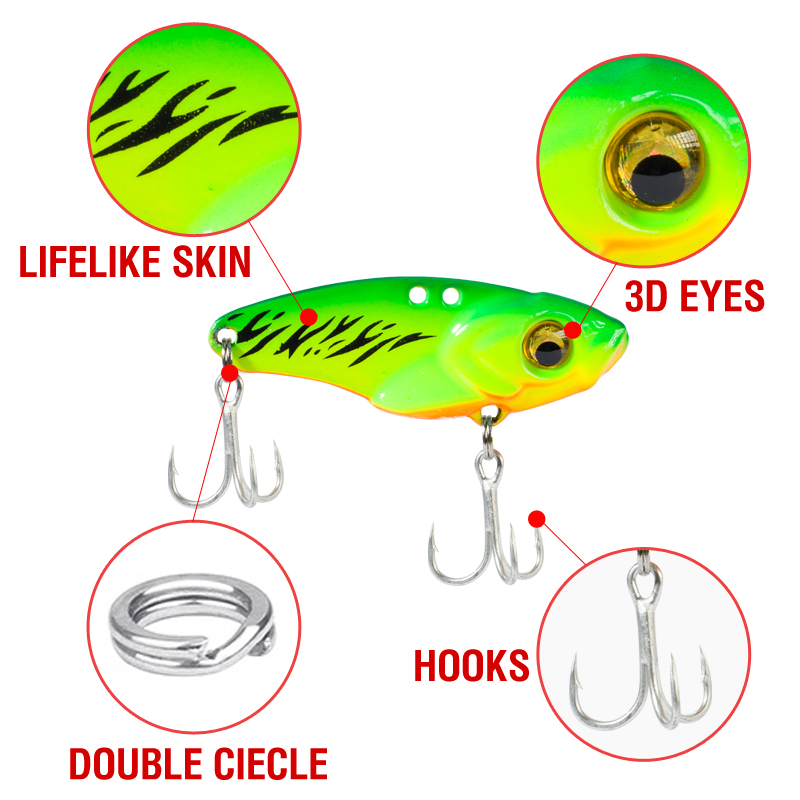 6PCS Metal VIB Lure 5g 7g 10g  – Wobble Board Balance Bewertung und Preis