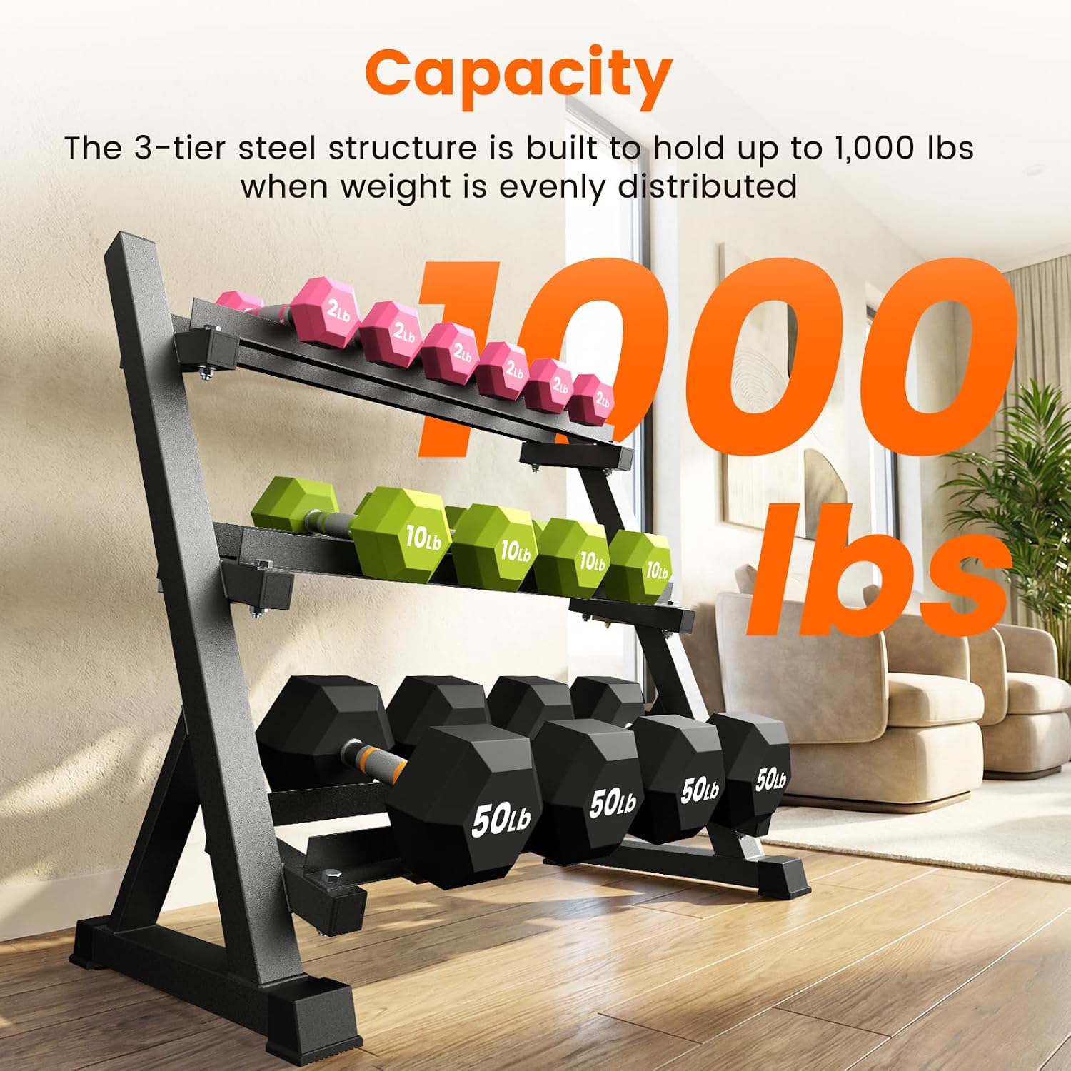 3-Tier Dumbbell Rack with Adju – Home Gym Dumbbells Bewertung und Preis