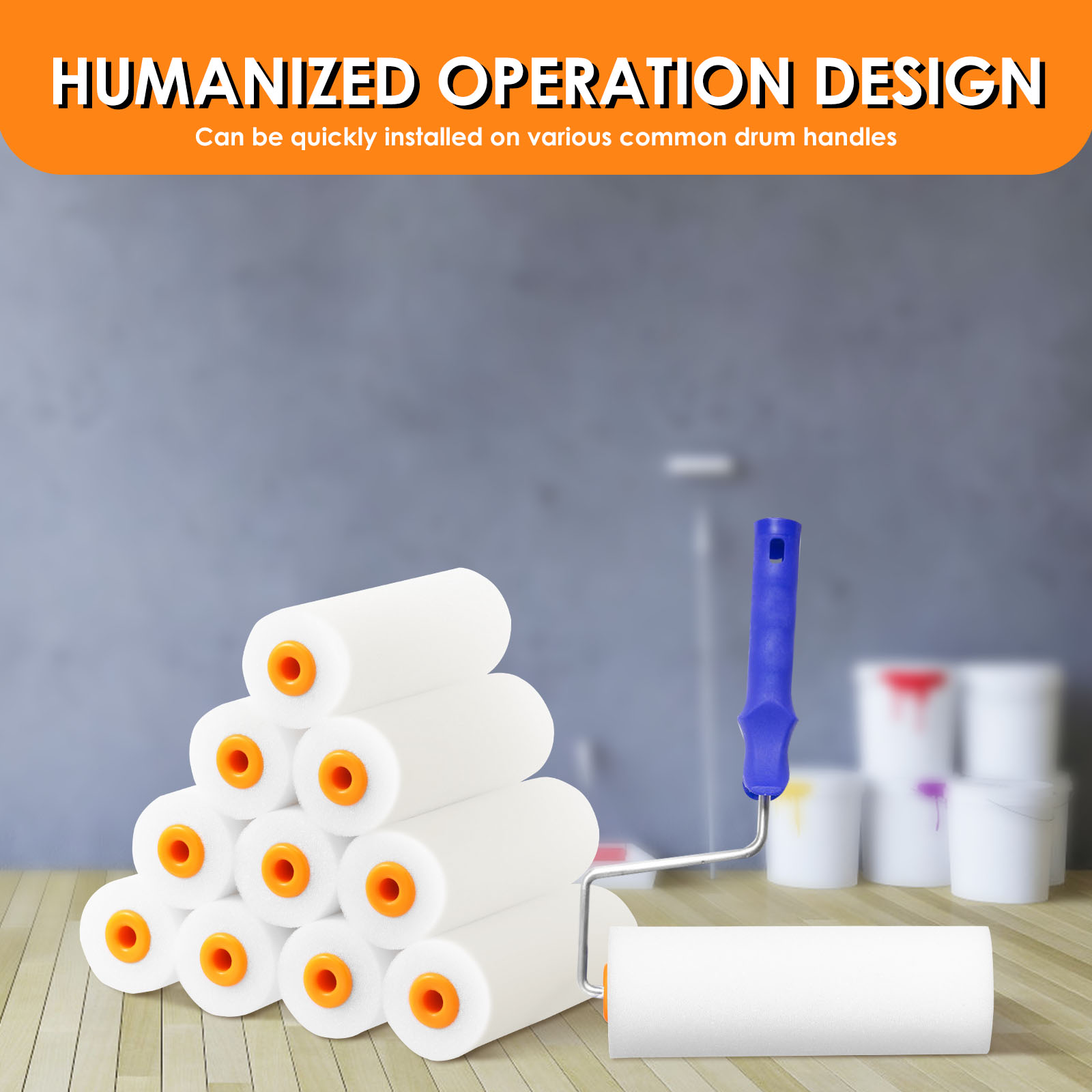 30Pcs Foam Cupboard Paint Roll – Foam Roller High Density Bewertung und Preis