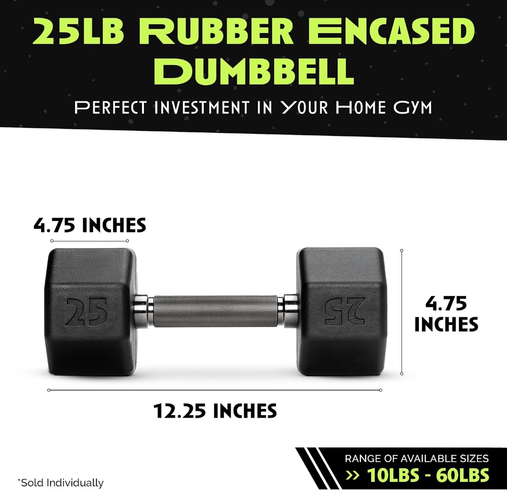 Rubber Coated Dumbbells - No R – Home Gym Dumbbells Bewertung und Preis