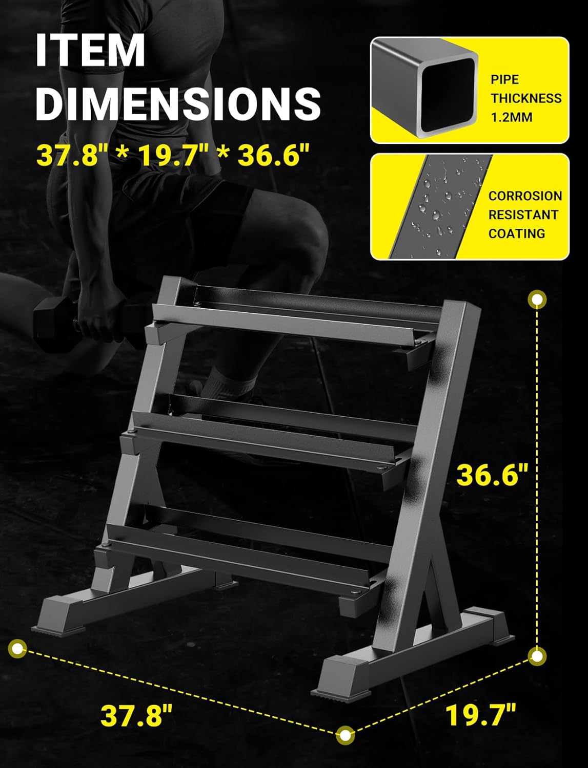 Home Gym Dumbbell Rack, 3 & 5  – Home Gym Dumbbells Bewertung und Preis